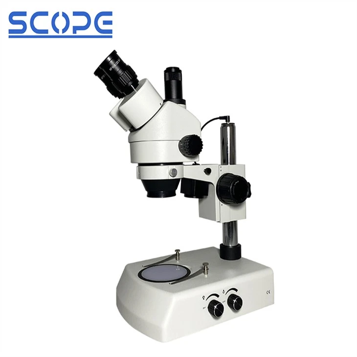 Microscopi estereoscòpic òptic amb zoom Microscopi estereoscòpic LED continu