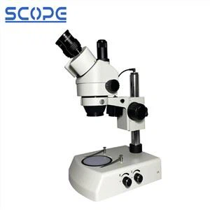 Microscopi estereoscòpic òptic amb zoom Microscopi estereoscòpic LED continu
